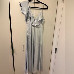 Ted Baker Waterfall Ruffle Midi Slip Dress